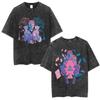 Anime Hunter X Hunter Shizuku Kurapika Graphic Print Tshirt Men Women Harajuku Style Vintage Washed Cotton Oversized Summer Tee