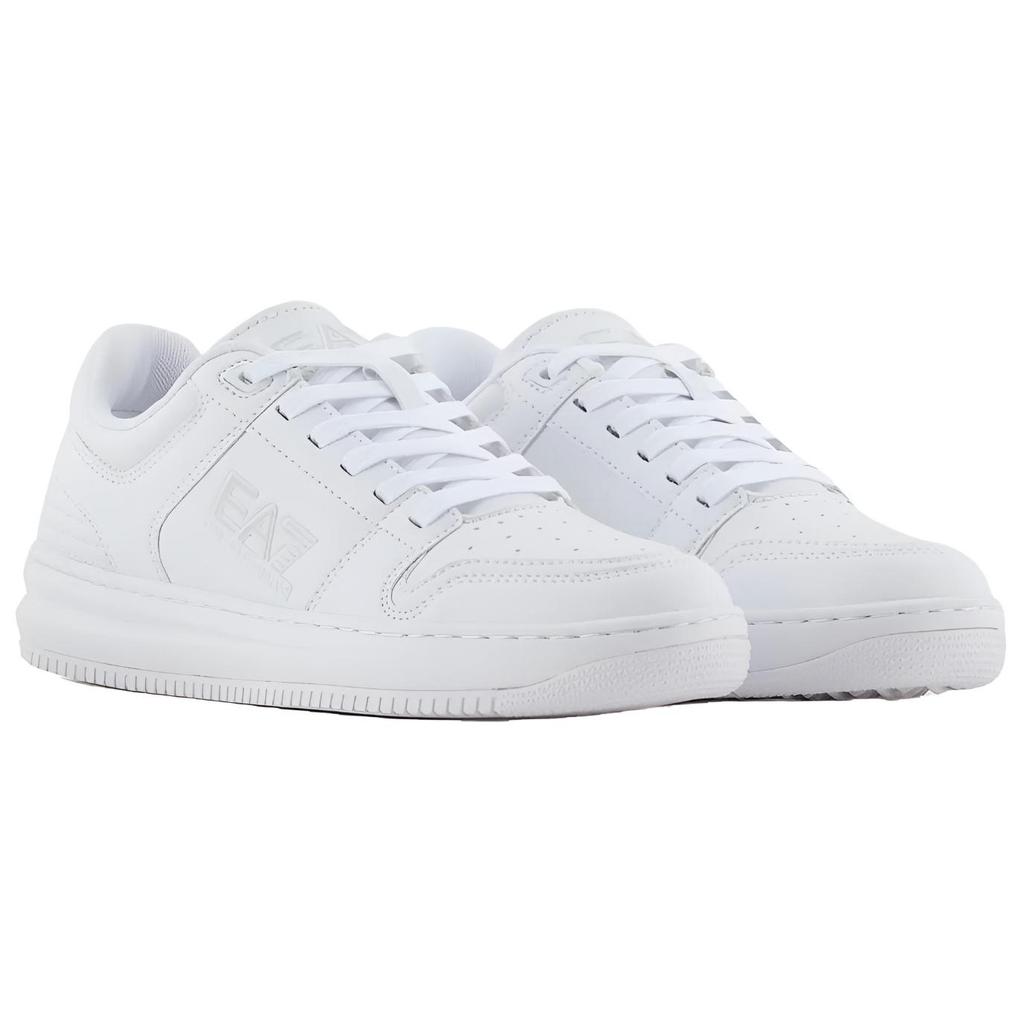 Emporio Armani EA7 Кроссовки унисекс с круглым носком на шнуровке Низкие Белый X8X189XK404U260