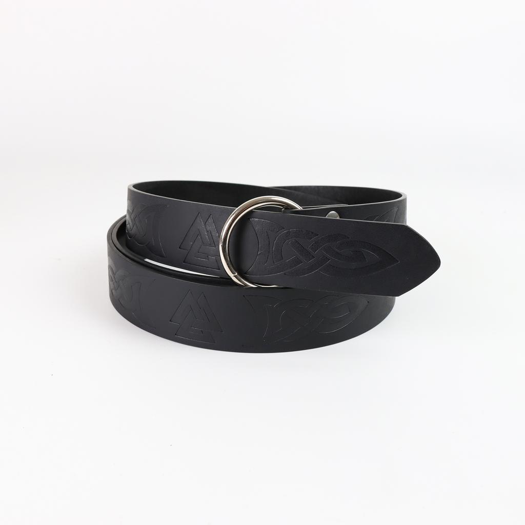 Ренессансный пояс из ПУ кожи, пояс с принтом для косплея викинга, для костюмов средневековой ренессансной ярмарки