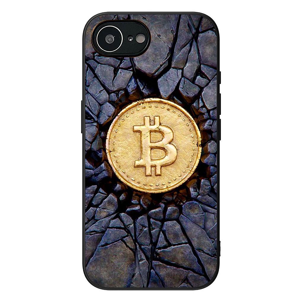Чехол для Apple iPhone 13 12 Mini XS 11 Pro Max 7 8 Plus + XR SE 2022 2020 SE3 Чехол для телефона Биткоин BTC Деньги 100 Долларов