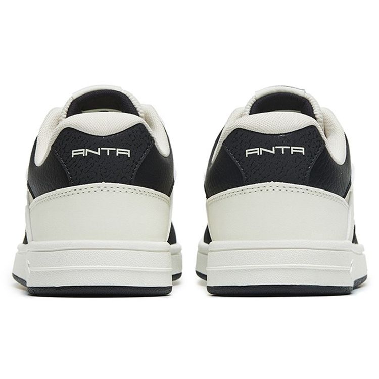Anta Lifestyle Series Trendy Casual Slip Non-Slip Durable Low Top Skate Shoes Women sketching white black grey 122258068-2