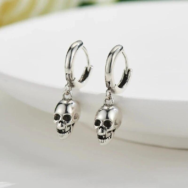 1 пара классических ретро-стиля двухцветных серег-колец с полным бриллиантовым покрытием, простых женских