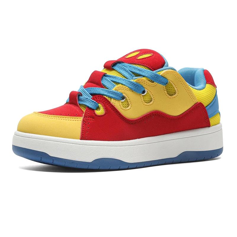 Уличная платформа дизайнерские кроссовки мужские женские модные повседневные мужские трендовые кеды для скейтборда уличные стильные женские кеды для скейтборда