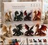 Набор для создания 3D-модели дракона из бисера, 4 предмета, Коллекция «Эпический дракон», Включает бисер, проволоку, инструменты и инструкцию по творческой сборке