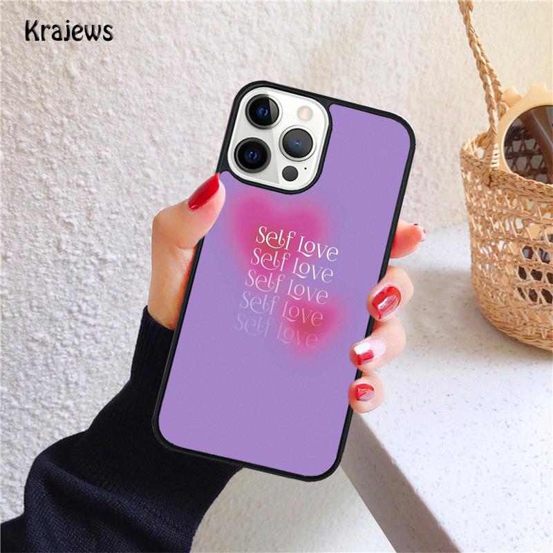 Арт пастельные иконки позитивные слова Чехол для iPhone 17 Air 16 15 14 Max Plus 11 12 13 Pro Max Чехол для телефона Fundas
