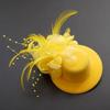 Fashion 13cm Kids Fascinators Hats Feathers Hair Accessories Cocktail Hats Makeup Prom Headwear Hats Party