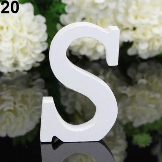 Freestanding Wood Wooden Letters Alphabet Bridal Wedding Party Home Shop Decor