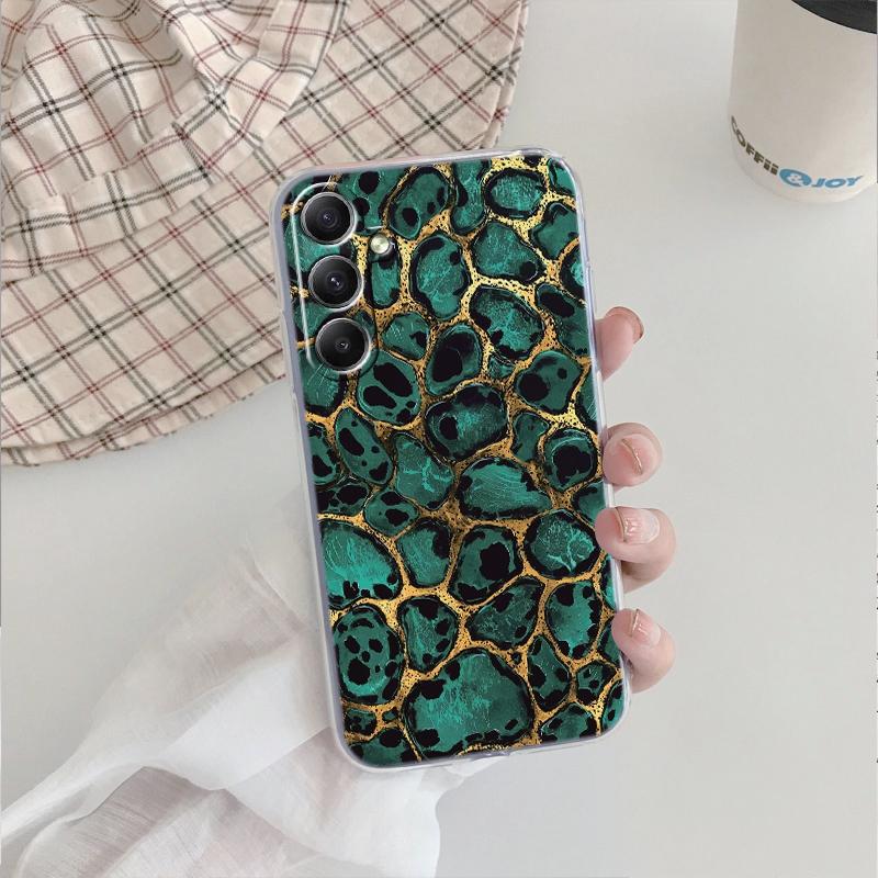 Мягкий прозрачный силиконовый чехол Leopard для Xiaomi Redmi Note 13 14T 15 Samsung A55 A35 S24 FE S25 iPhone Huawei Honor 200 Camera Защитный противоударный чехол