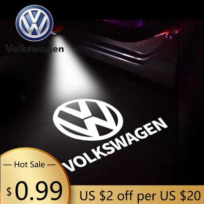 2026 Новый Для VOLKSWAGEN VW Для Volkswagen 2 ШТ. Значок на дверь автомобиля Светодиодный Свет Лампа приветствия Беспроводной Лазерный Проектор GOLF 5 Polo Golf