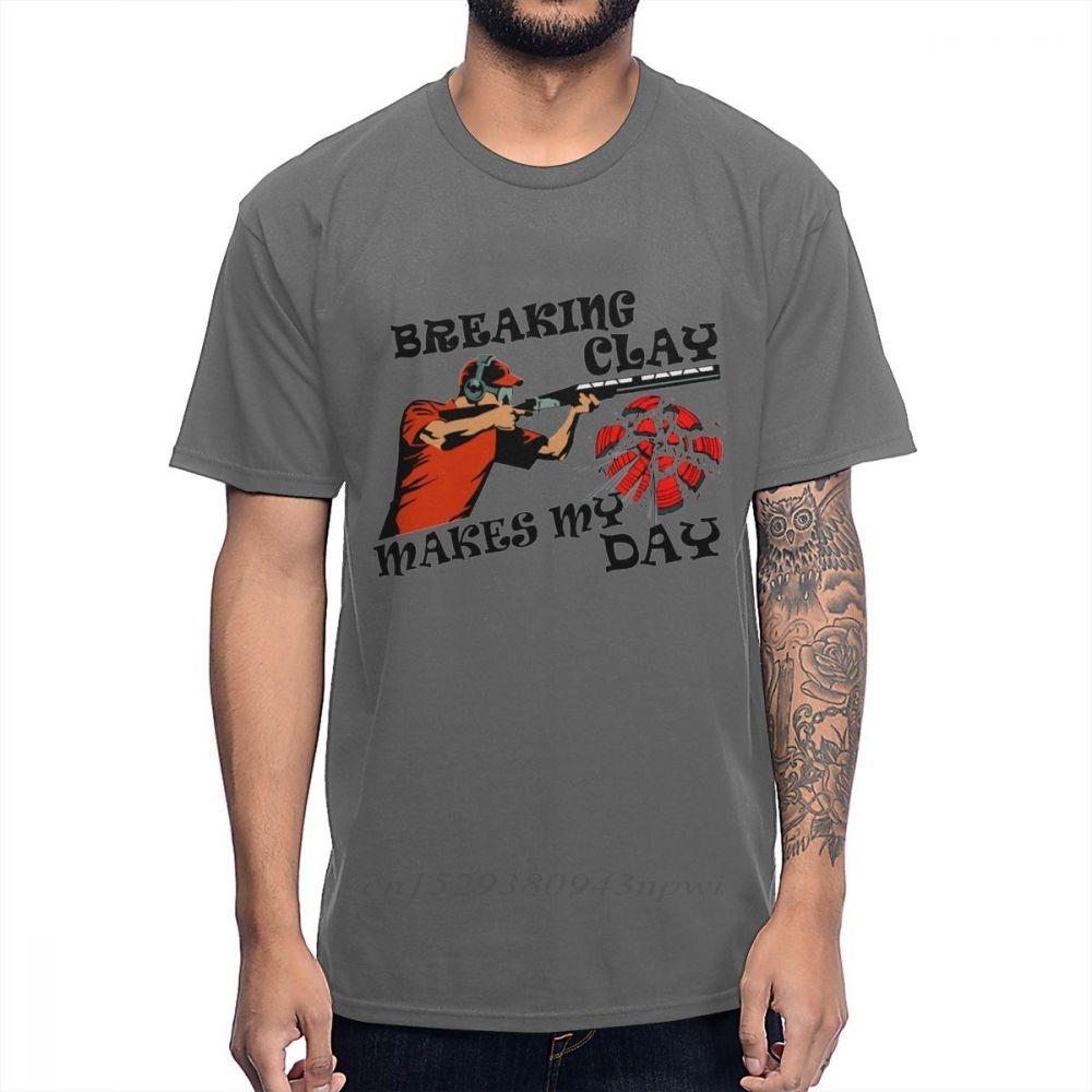 Man Leisure Clay Trap Shooting For Skeet Shooting Fans T Shirt Round Neck Comfortable Cotton Anime Homme Tshirt