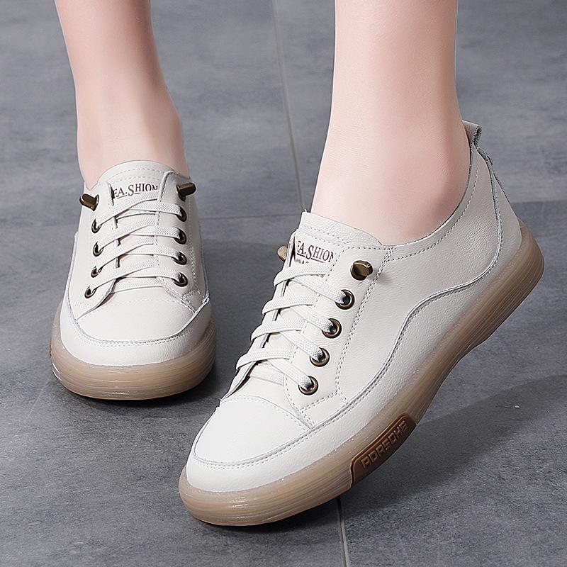 Genuine Leather Women's Shoes Luxury Casuall Shoes for Women Basketball Platform Shoes Summer Women Tenis Running Shoe