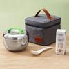 Изоляционный ланч-бокс из нержавеющей стали, двухслойное изоляционное ведро, креативный портативный ланч-бокс, мини-ланч-бокс, изоляционные сумки