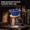 Керамический кофейный фильтр-чашка, многоразовый фильтр-кофемашина, набор для заваривания кофе, воронка, капельница, фильтр-чашка для торта Coffee Ace