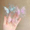 Красочные хрустальные заколки-бабочки для девочек – Живая крылатая пара