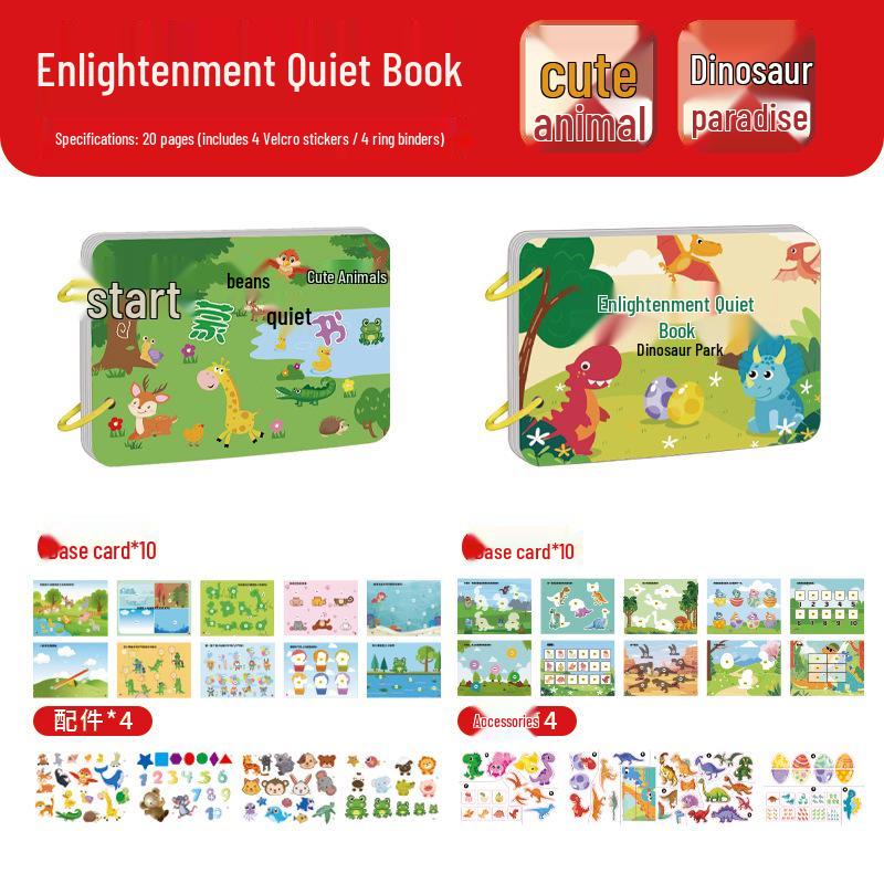 Книга-наклейка для раннего развития: Распознавание букв для детей 3-6 лет - Интерактивная развивающая игрушка