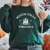 Mystic Falls Sweatshirt Vampire Diaries Inspired Crewneck Sweatshirt Unisex Long Sleeve Pullover Salvatore Brothers Sweater Tops