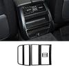 Car Back Air Conditioner Vent Outlet Decoration Stickers For BMW 5 Series F10 2011-2017 Carbon Fiber Auto Interior Accessories