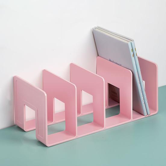 Держатель для книг Нескользящий дизайн нижнего отделения Неопрокидывающийся полый настольный держатель для документов Разделитель для дома Товары для дома