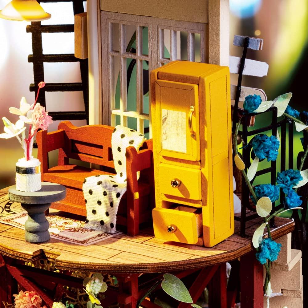 Официальное руководство по эксплуатации Robotime DIY миниатюрный кукольный домик серии DS Tsukurunsu® [продажа в Японии/включен японский язык] (Звездная ночь)