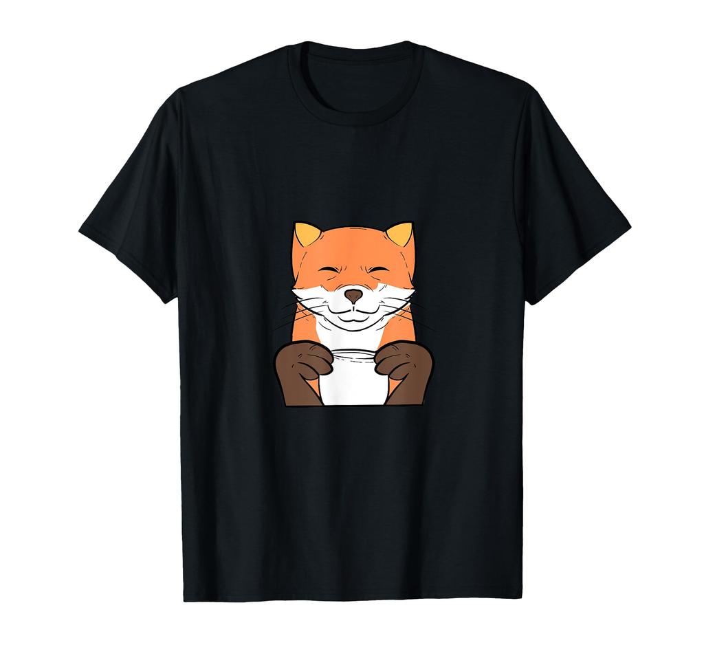 Fox Coffee Coffee Drinker T-Shirt