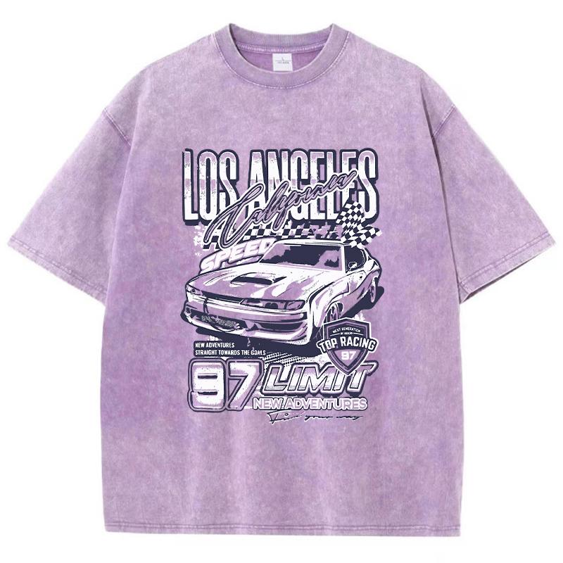 California Los Angeles Extreme Racing Мужская футболка Модные крутые футболки Спортивные повседневные футболки Крутые футболки с круглым вырезом Женские
