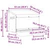 Chicken Nest Box 2 Compartments Wall Mounted Galvanized Steel