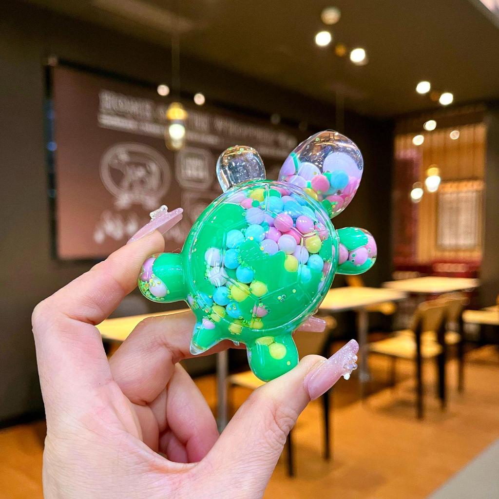 Светящаяся фигурка черепахи в виде зыбучего песка, подставка для украшений в закрытой коробке.