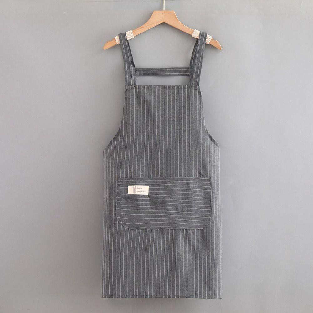 Аксессуары для уборки Кухонный фартук из хлопчатобумажной ткани Фартук для кофейни для мужчин и женщин
