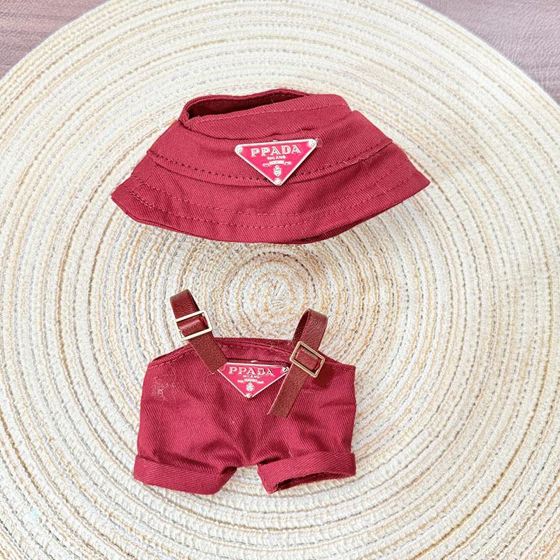 17 см одежда для куклы Лабубу джинсовая четырехлистный клевер комплект наряд аксессуары одежда своими руками детский подарок милая принцесса (Исключая куклы)