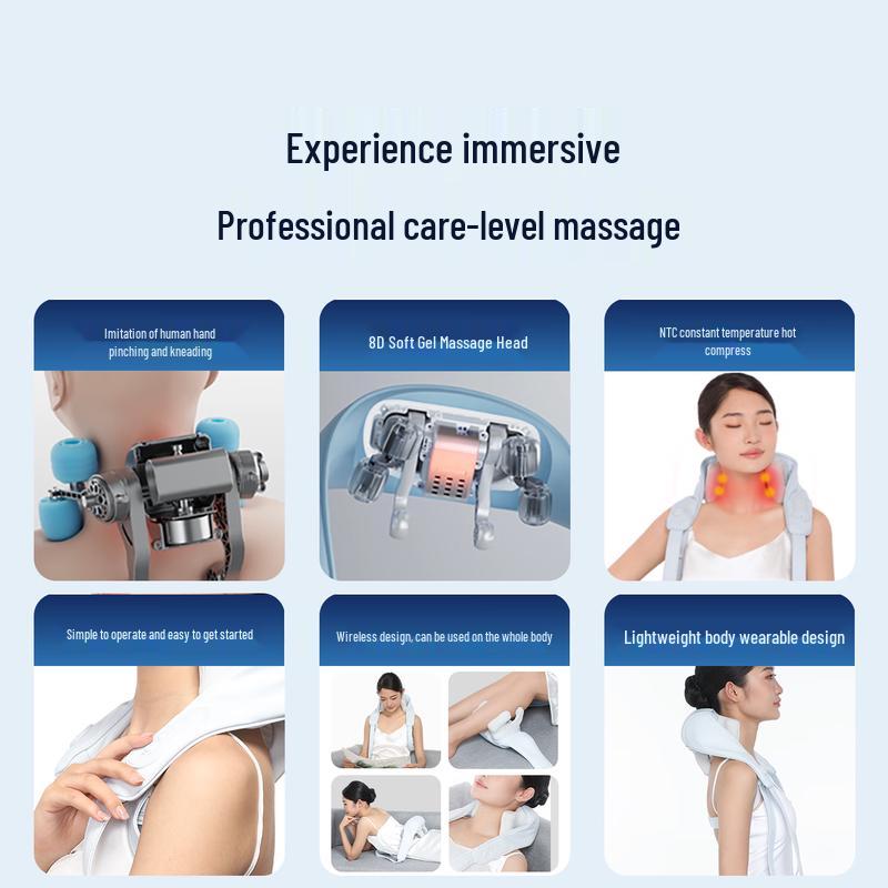 MIAOJIE Portable Shoulder and Neck Massager CN plug (adapter included)