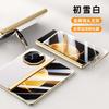 Honor Magic V3 Case Leather Textured Full Coverage Camera Stand Shockproof Electroplated