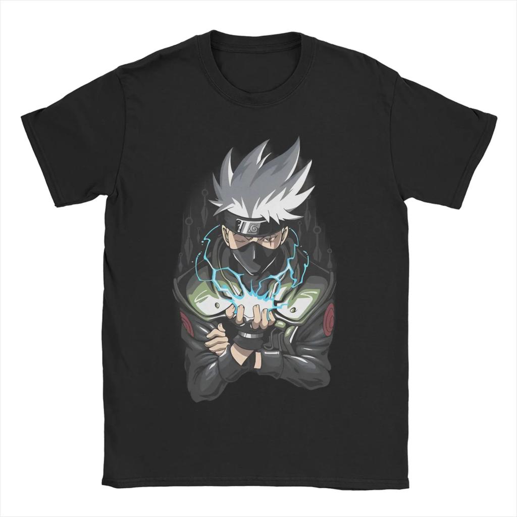 Kakashi Hatake Tshirt For Unisex Unisex Anime Narutoes Vintage Pure Cotton Tees Crew Neck Short Sleeve T Shirts 6xl Clothes