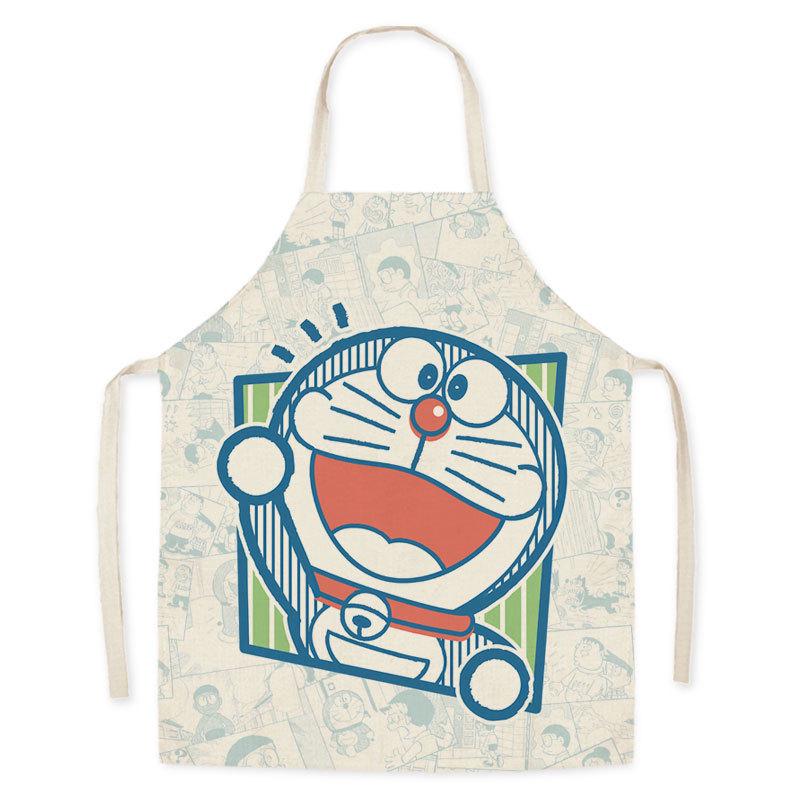 Милый фартук Doraemon для дома, кухни, супермаркета, кейтеринга, магазина молочного чая