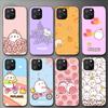 Милый чехол для телефона Molang с рисунком для Iphone 11 12 Mini 13 14 Pro Xs Max X 8 7 6s Plus 5 Se Xr Shell