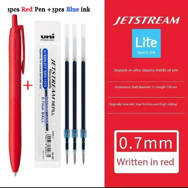 Японские Канцелярские Принадлежности Uni-ball Jetstream Lite Touch Гелевая Чернильная Ручка SXN-LS-05/07 Роллербол Обратно в Школу Плавное Письмо