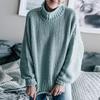 New Autumn Long Sleeve Loose Casual Knitwear Sweater Women Winter Half High Neck Pullover Sweaters for Women Fashion Plus Size Knitted Sweater 24889