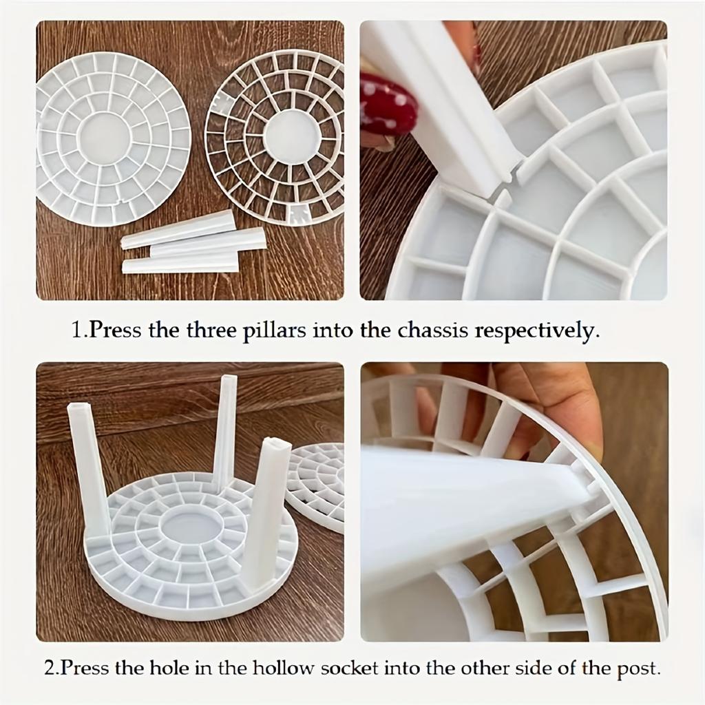 Многофункциональная стойка для хранения косметических кистей, съемная вращающаяся стойка для сушки косметических кистей, ручек и подводок для глаз, экономящая пространство конструкция