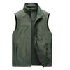 New Spring and Autumn Vest Men's Casual Outdoor Fleece Stand-up Collar Double-sided Vest