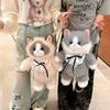 Soft Plush Plush Ragdoll Cat Backpack Simulated Ragdoll Cat Crossbody Bag  Travel Storage