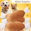 Пищащая куриная ножка/ морковь форма жевательная игрушка для собаки мягкая чистка массажные принадлежности питомец ткань набивная форма коренной зуб игрушка для питомца