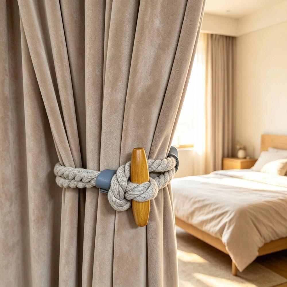 2Pcs Minimalist Curtain Tiebacks decorative Curtain Tie Rope Boho Curtain Binding Living Room