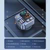 Car Wireless FM Transmitter Digital Display Car Kit PD 30W USB C Fast Charging AUX audio input Stereo Music Player Phone Adapter