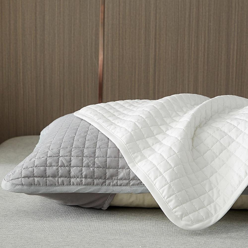 2PCS Sweatproof Dust Proof Pillow Cases Stain Prevention Pillow Towel Pillows Isolation Layer Hotel