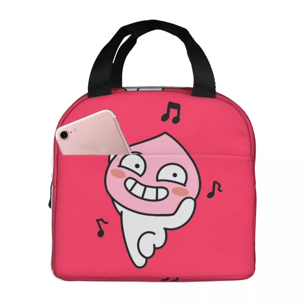 Funky Apeach Insulated Lunch Bag for Women Office Cooler Thermal Food Box Tote Portable Lunch Boxes Container