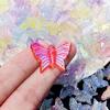 50-Pack Acrylic Colored Transparent Butterfly Beads for DIY Phone Chains