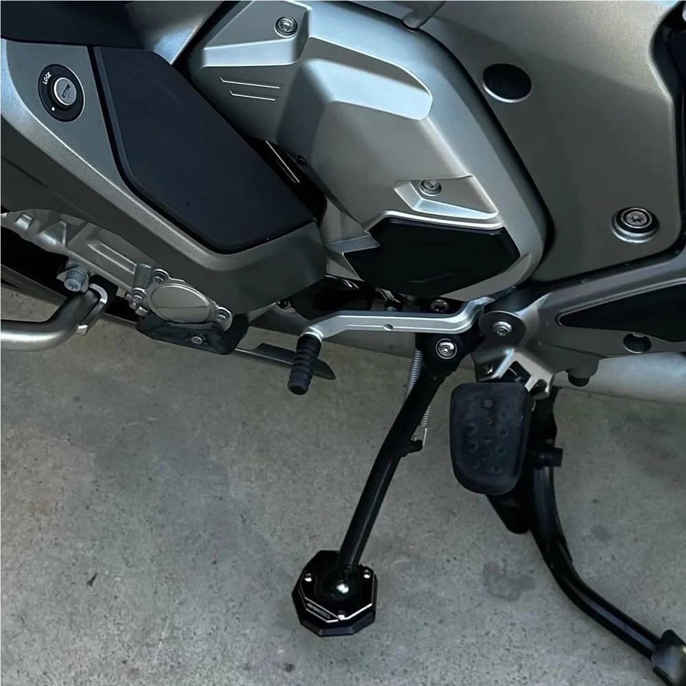 Foot Side Stand Enlarger for B&MW K1600B K1600GT K1600 GTL 2017-2023 Motorcycle Kickstand Extension Foot Side Stand Enlarge Pad(Black-K1600GT)