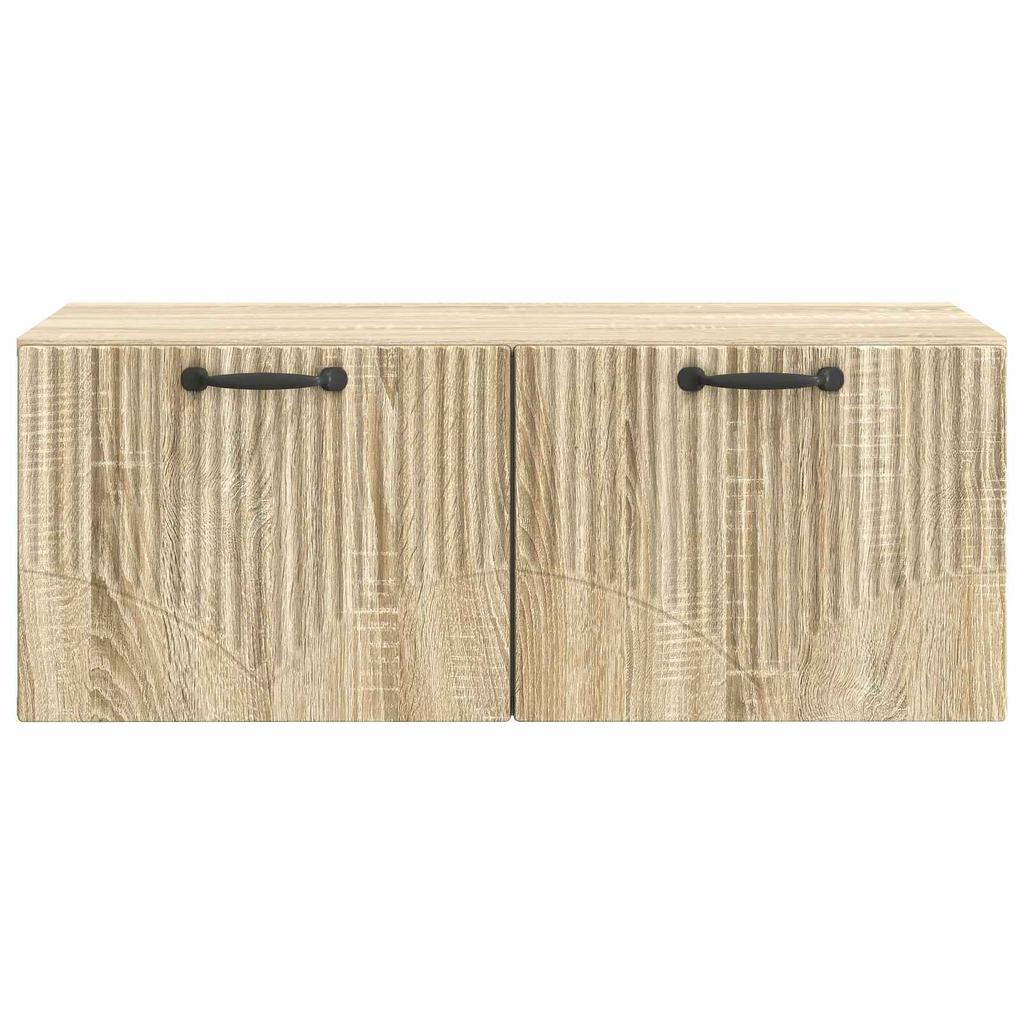 Wall Mounted TV Cabinet in Sonoma Oak 78.5 x 41 x 30 cm