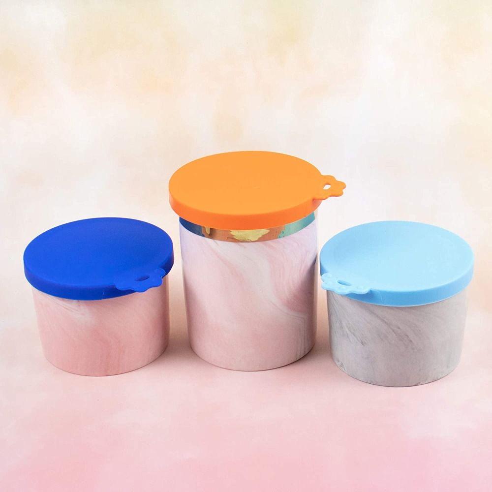 Cartoon Silicone Pet Can Lid Set Silicone 3 in 1 Cat Can Lid Pet Supplies Pet Food Canned Lid Pet