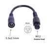 Universal 5.5x2.1mm Female Adapter Cable 22AWG DC5521 Convert to Multiple Plugs Including C13 M16/12 for Electronics