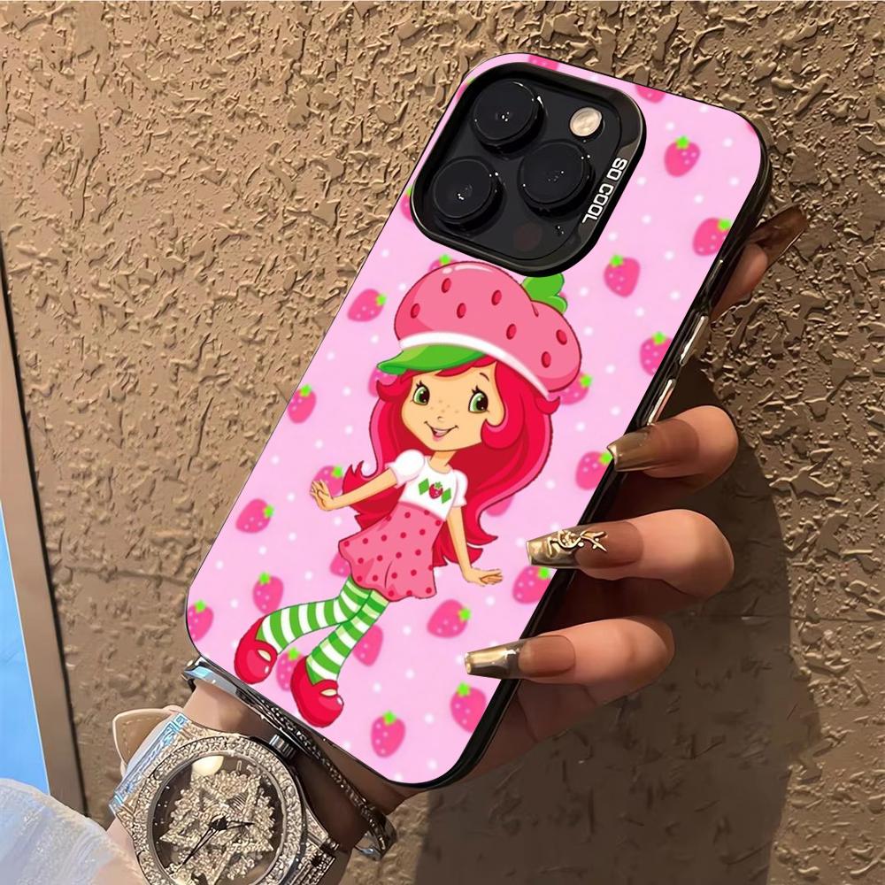 S-Клубничные S-Шорткейки Чехол для телефона Чехол для iPhone 14 16 15 11 12 13 Pro Max Mini Plus Ударопрочный чехол